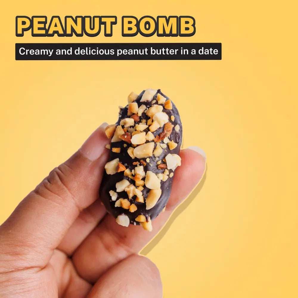 Peanut Bomb Chocolate Dates Mudge